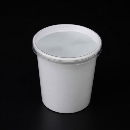 750 ML White Round Container